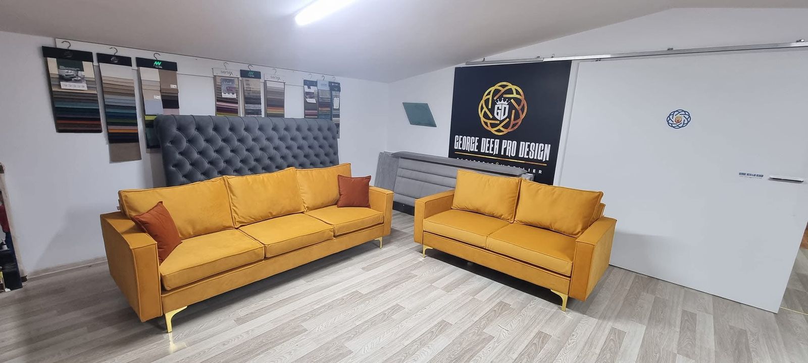Set de canapele muștar